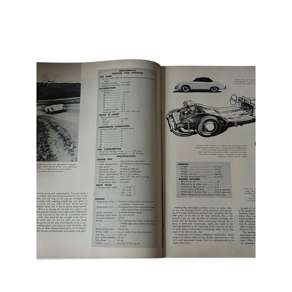 VTG Sports Cars Illustrated June 1956 Porsche Speedster Ferrari Monza Austin - Picture 8 of 8